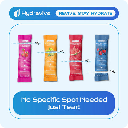 Hydravive Hydravive Electrolyte Powder Packets with Coconut Water — 5 Electrolytes, Magnesium Glycinate, Zero Sugar, Keto | NSF Certified, Non-GMO, 18 Sticks, Variety Pack